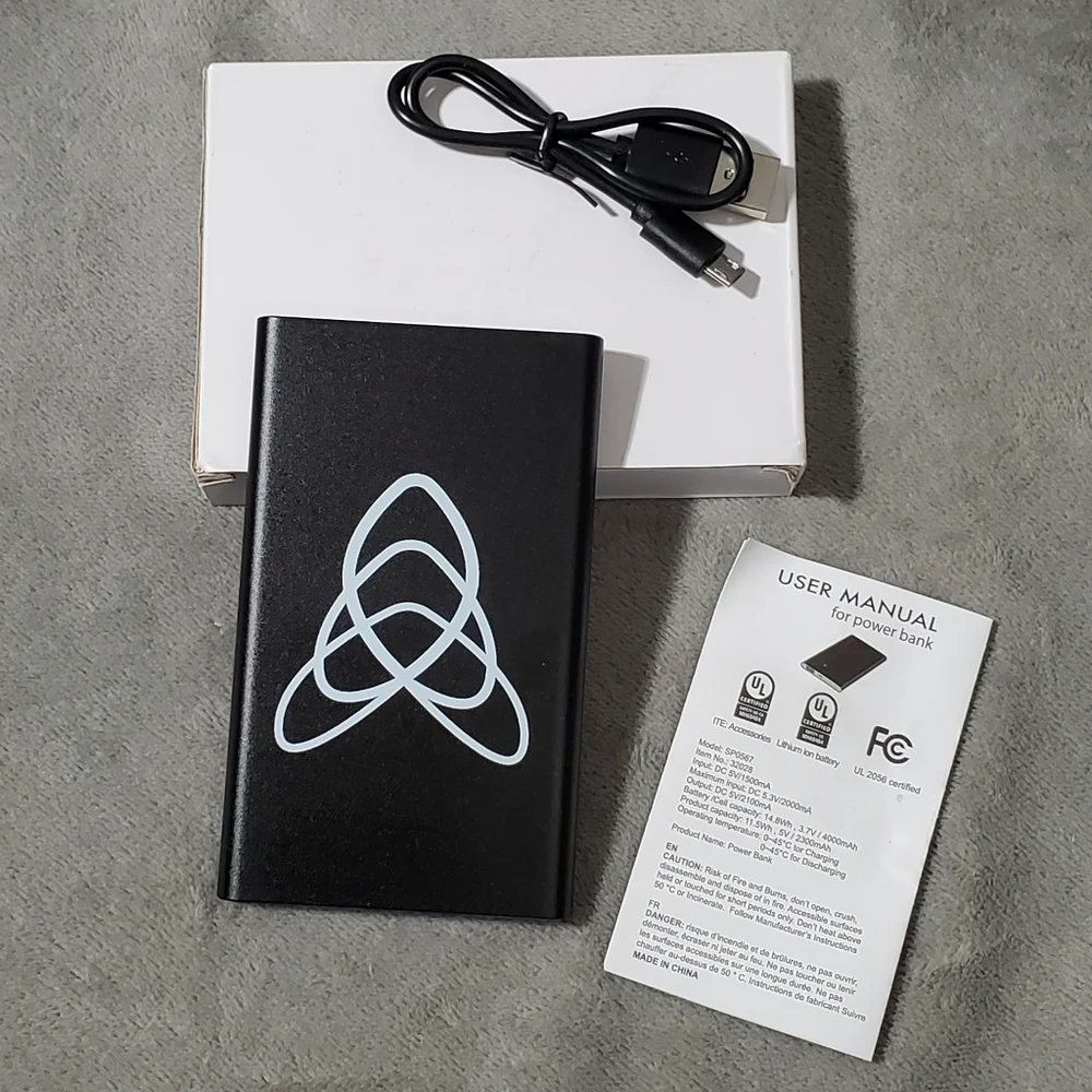 Power Bank Micro USB Black